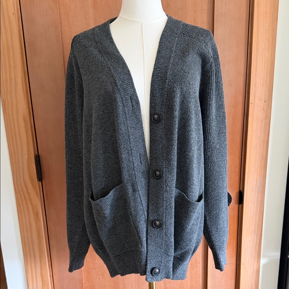 a new day Gray Button-Up Cardigan